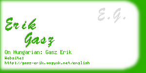 erik gasz business card